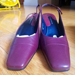 Easy Spirit Anti Gravity Burgundy Sling Backs